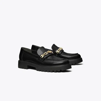 Tory Burch Pavé Gemini Link Lug Loafer In Black