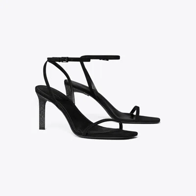 Tory Burch Pavé Heeled Sandal In Black