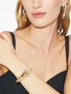 Tory Burch Pave-set Buckle Bracelet In Gold