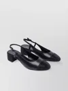 Tory Burch Pave Slingback Block Heel Embellished Toe