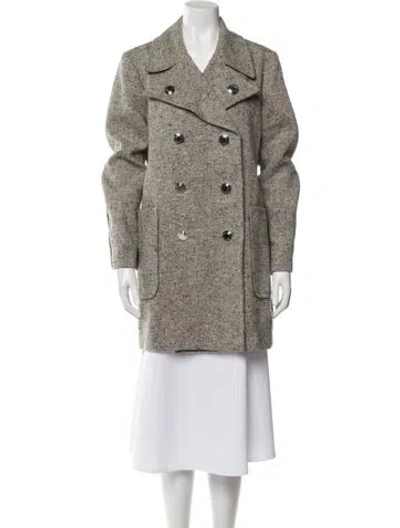 Pre-owned Tory Burch Peacoat In Neutral