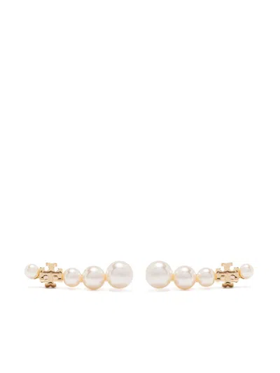 Tory Burch Pearl Ear Crawler Earrings