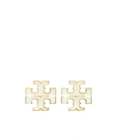 Tory Burch Pearl Earrings In Gray