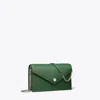 Tory Burch Pebble Envelope Chain Wallet In Brown