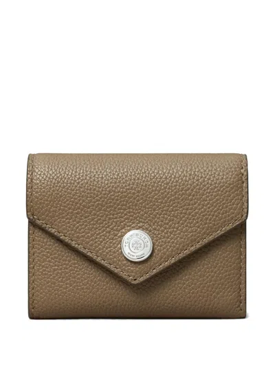 Tory Burch Pebble Envelope Small Wallet In Brown