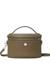 Tory Burch Pebble Top-handle Vanity Case In Brown
