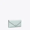Tory Burch Pebbled Envelope Wallet In Blue