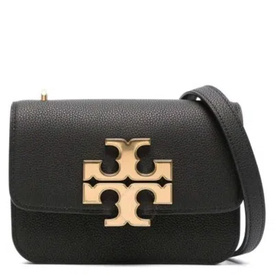 Tory Burch Pebbled Leather Small Eleanor Shoulder Bag In Black