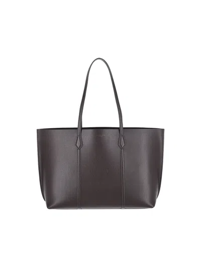 Tory Burch Pebbled Leather Tote Bag In Brown