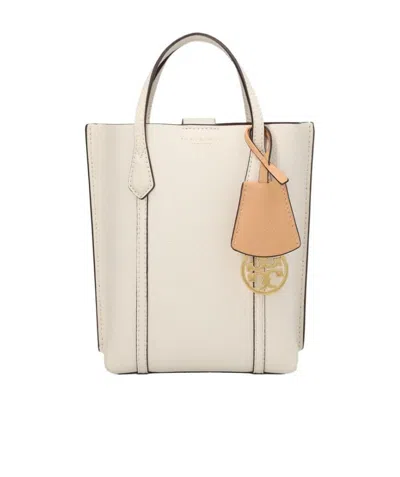 Tory Burch Pebbled-leather Tote Bag In White