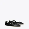 Tory Burch Peep-toe Mary Jane Ballet In Black