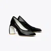 Tory Burch Peep-toe Pump In Black