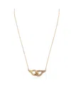 Tory Burch Pendant Necklace In Yellow
