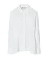 Tory Burch Poplin With Removable Collar Shirt In Animal Print