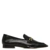 Tory Burch Jessa Horse-head Leather Loafers In Black
