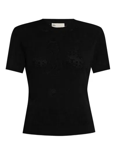 Tory Burch Black Viscose Blend Sweater