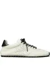 Tory Burch Field Perforated Logo Sneakers In White