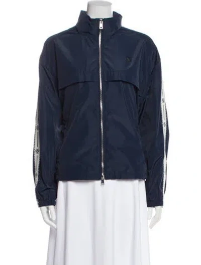 Pre-owned Tory Burch Performance Jacket In Blue