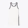 Tory Burch Side-slit Tennis Dress In Snow White/tory Navy