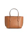 Tory Burch Biscuit Leather Mini Perry Handbag In Brown