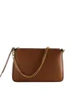 Tory Burch Perry Chain-strap Leather Shoulder Bag In Brown