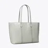 Tory Burch Perry Distressed Tote In Gray