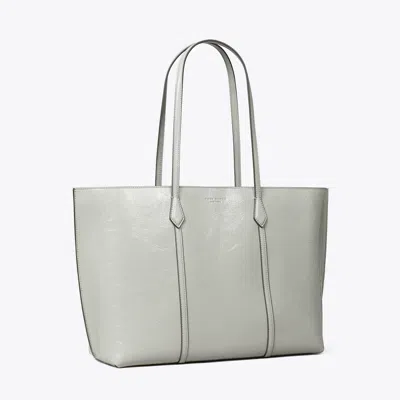 Tory Burch Perry Distressed Tote In Gray