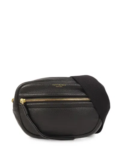 Pre-owned Tory Burch Perry Leather Belt Bag In Black