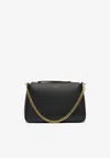 Tory Burch Perry Leather Shoulder Bag In Black