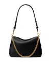 Tory Burch Perry Leather Shoulder Bag In Black