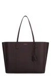 Tory Burch Perry Leather Tote In Albarossa