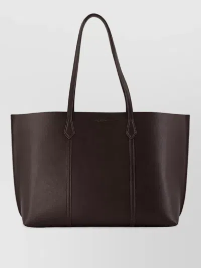 Tory Burch Perry Leather Tote Bag In Brown
