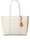 Tory Burch Perry Leather Tote Bag In White