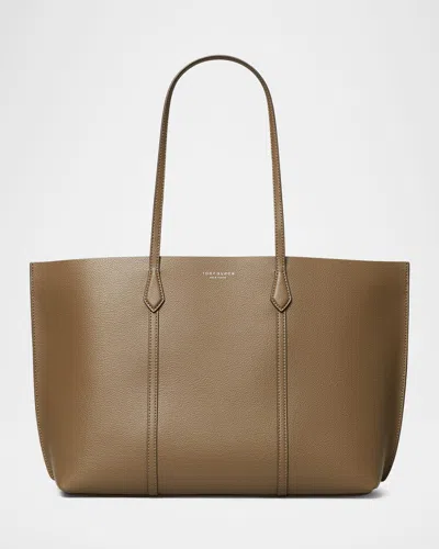 TORY BURCH PERRY LEATHER TRIPLE COMPARTMENT TOTE