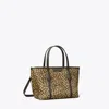 Tory Burch Perry Leopard Mini Tote In Multi