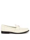 Tory Burch Perry Leather Loafers In White