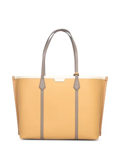 Tory Burch Perry Logo Embossed Shopper Bag In Multi