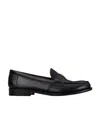 Tory Burch Perri Leather Mini Medallion Loafers In Black