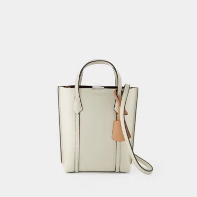Tory Burch Perry Mini Hobo Bag -  -  New Ivory - Leather In White