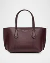 Tory Burch Perry Mini Leather Crossbody Tote Bag In Burgundy