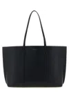 Tory Burch Large Perry Leather Tote Bag In Black