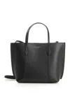 Tory Burch Perry Small Leather Tote Bag In Black