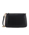 Tory Burch Leather Shoulder Bag Chain Strap In Black