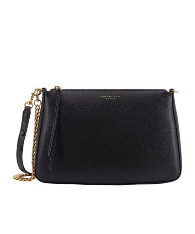 TORY BURCH TORY BURCH CHAIN-LINKED ZIPPED SHOULDER BAG