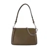 Tory Burch Grey Cow Leather Shoulder Bags In Brown