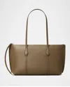 Tory Burch Perry Small Leather Zip Tote Bag In Brown