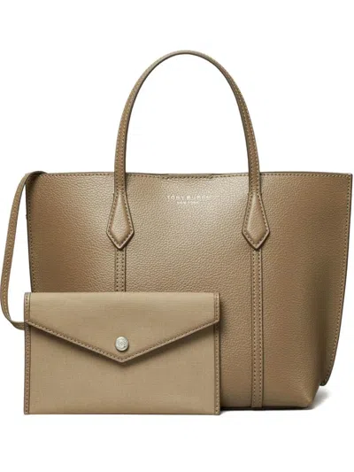 Tory Burch Perry Small Leather Tote In Brown
