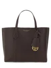 Tory Burch "perry Small" Shopping Bag In Brown
