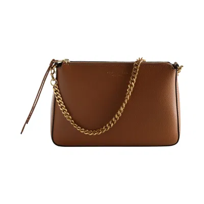 Pre-owned Tory Burch Perry Small Shoulder Bag 'autumn Brown' | Women's Size Onesize