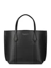 Tory Burch Perry Small Tote In Black